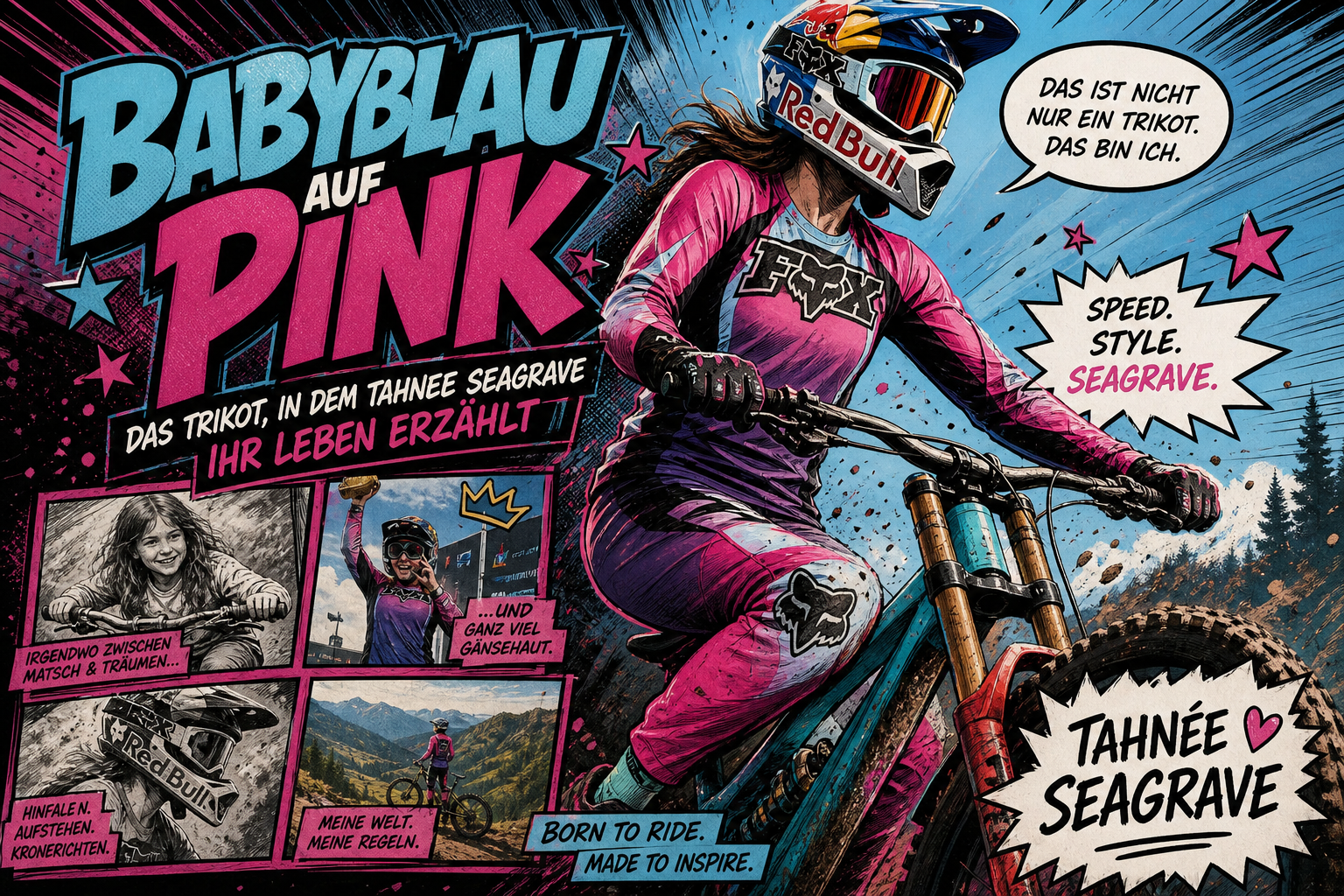 Babyblau auf Pink Das Trikot, in dem Tahnée Seagrave ihr Leben erzählt