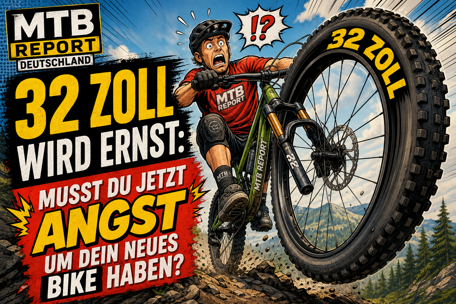 32 Zoll wird ernst Musst du jetzt Angst um dein neues Bike haben