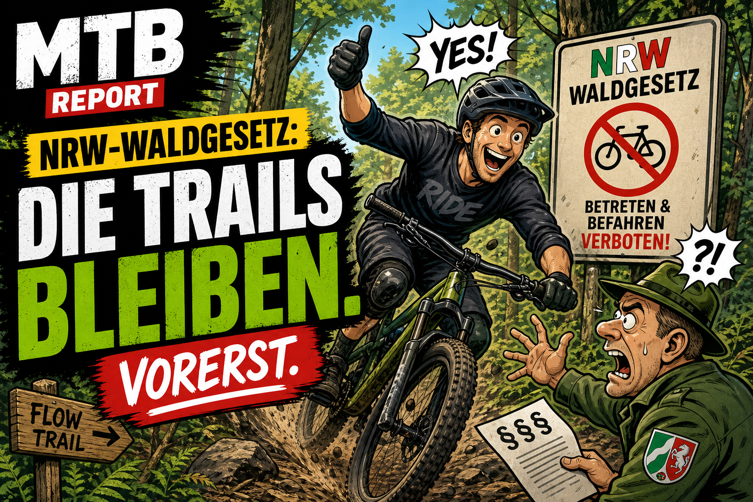 NRW Waldgesetz Die Trails bleiben. Vorerst.