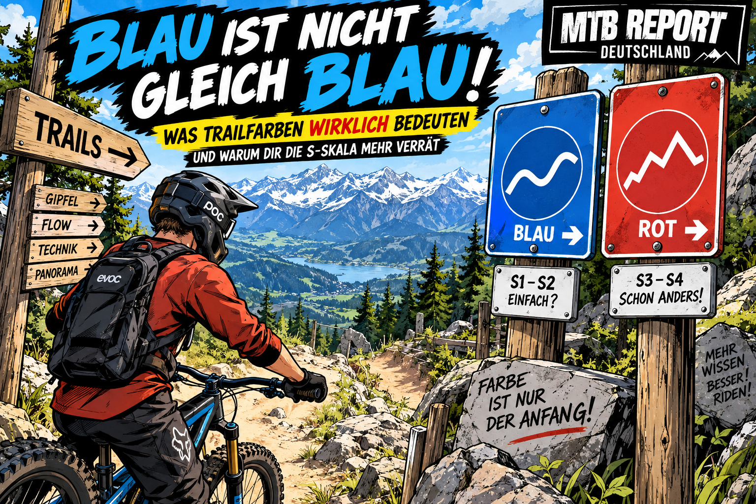 Blau ist nicht gleich Blau Was Trailfarben wirklich bedeuten und warum dir die S Skala mehr verrät
