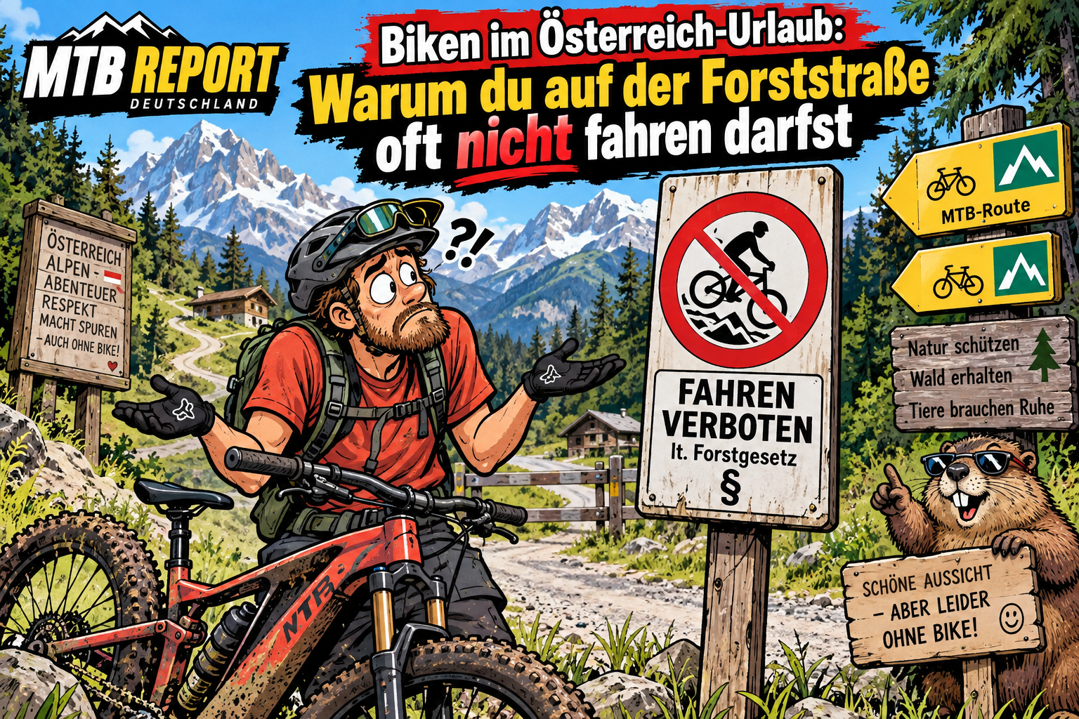Mountainbike Urlaub Österreich, MTB Österreich Regeln, Forststraße Österreich Mountainbike Salz