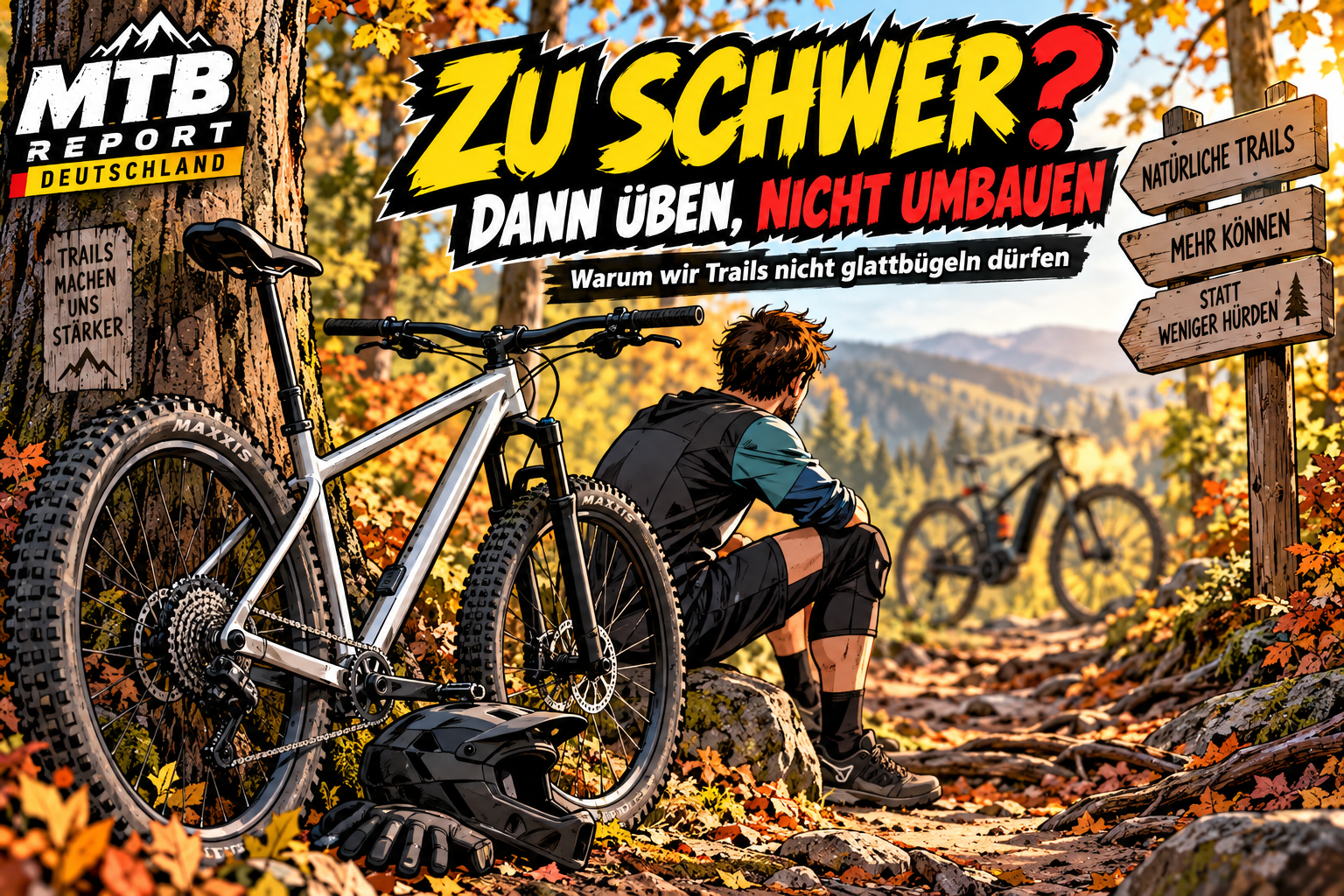 Zu schwer Dann üben, nicht umbauen Warum wir Trails nicht glattbügeln dürfe